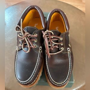 Mens Timberland 3-eye Lug Handsewn Boat Shoe